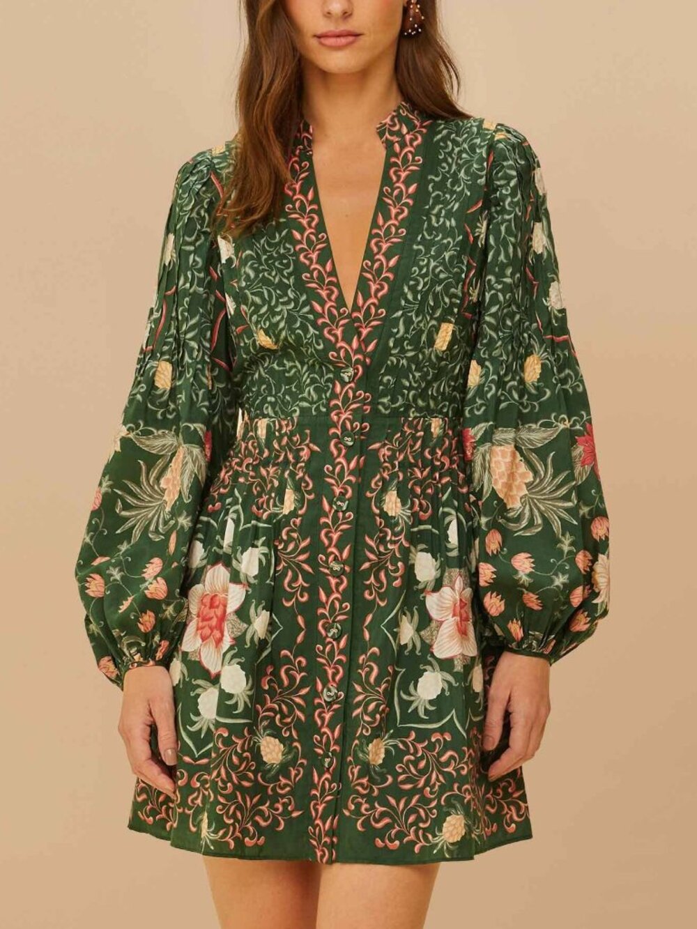 NWT FARM Rio Tropical Floral Mini Dress Size M